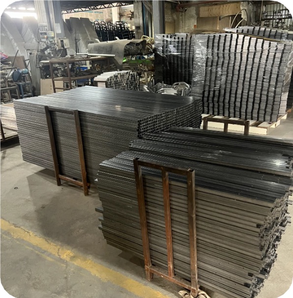 Stalen buizen voor het frame van kerkstoelen